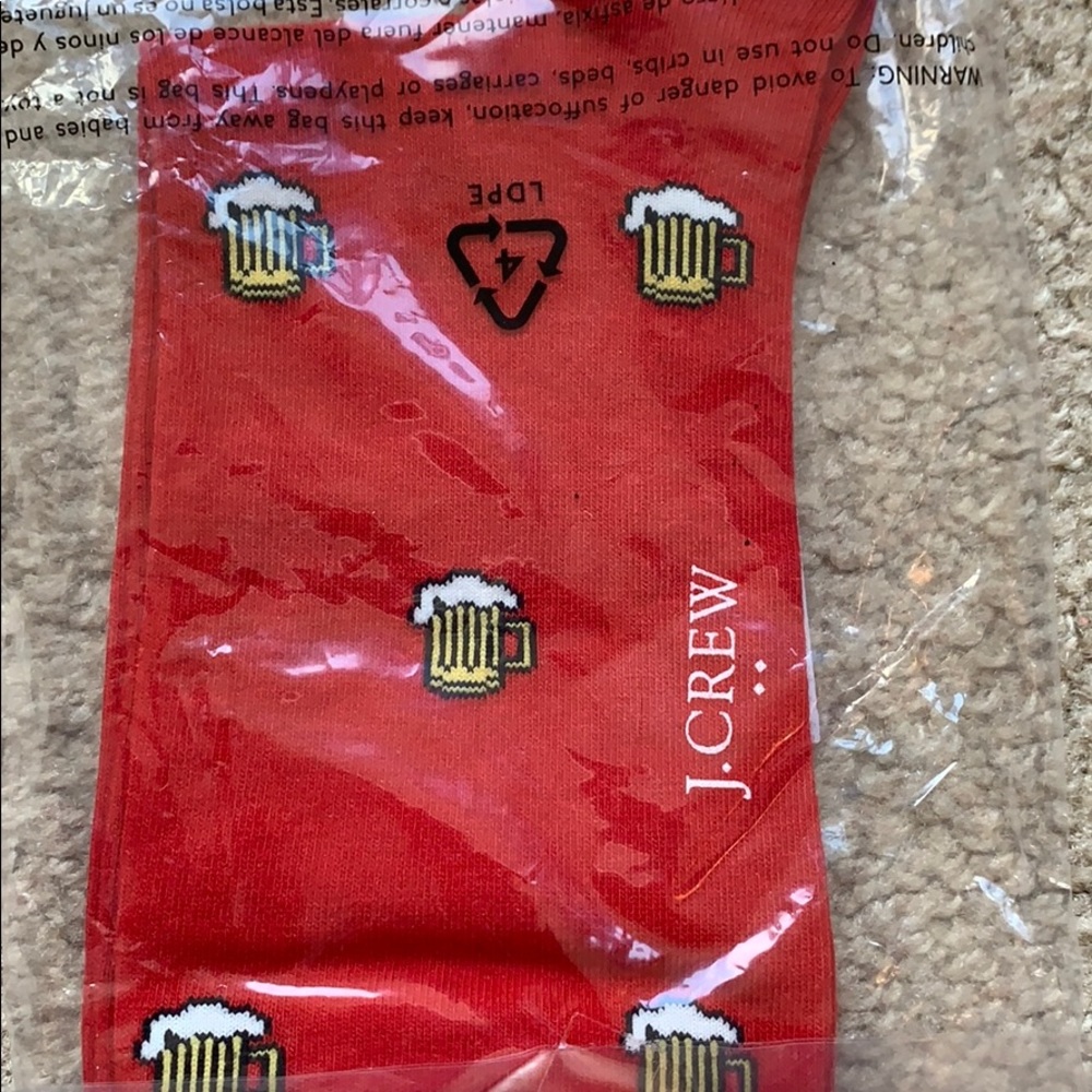 Men’s J. Crew Beer Socks - Brand New